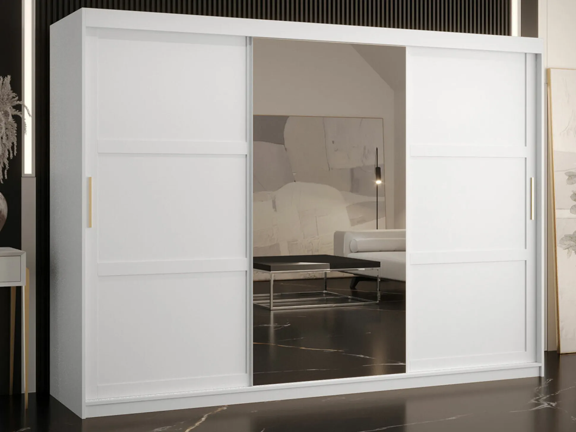 Garderobeskab Ferfere 105 (Hvid)