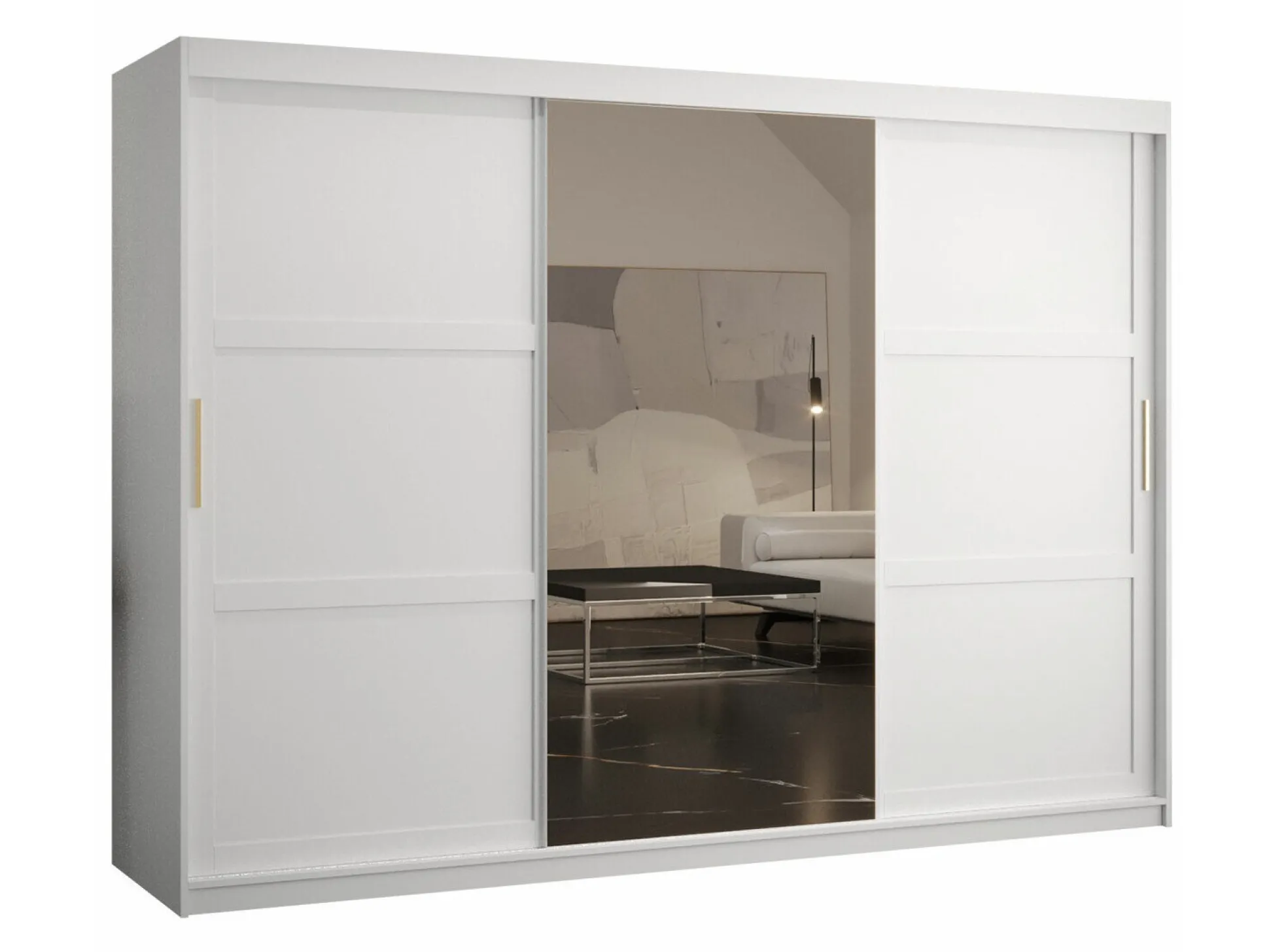 Garderobeskab Ferfere 105 (Hvid)