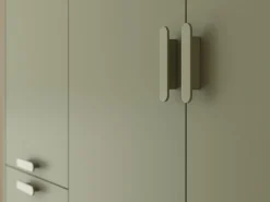 Garderobeskab Fertalu 100 (Grøn + Egetræ)