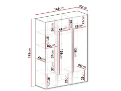 Garderobeskab Fiosono 100 (Eukalyptus + Egetræ)