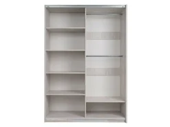 Garderobeskab Fivelbo 109 (Kloster eg + Blank sort)