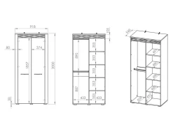 Garderobeskab Flonole 100