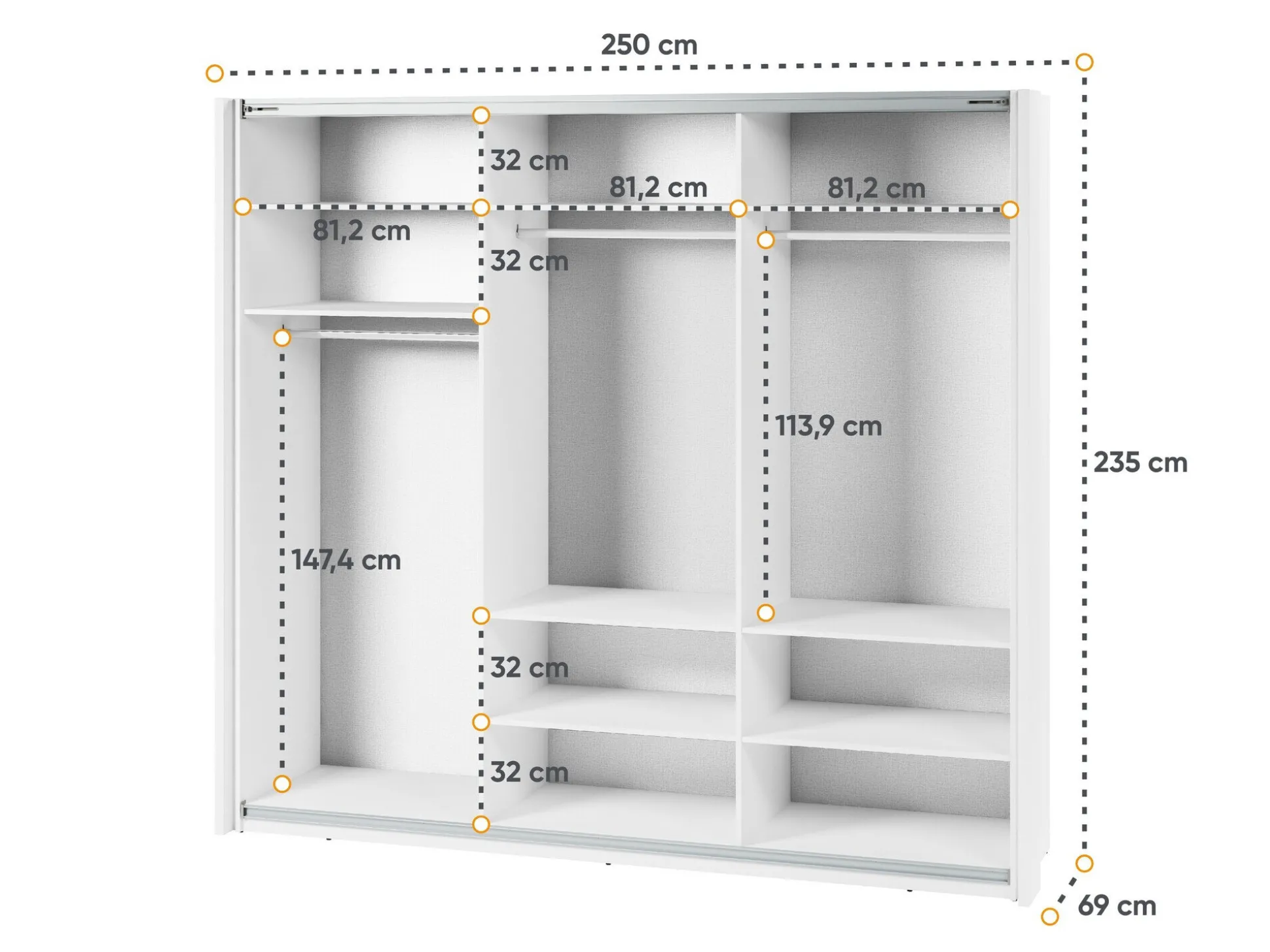 Garderobeskab Fresno 138