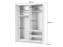 Garderobeskab Fresno 135