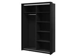 Garderobeskab Fresno 122 (Artisan eg + Sort)