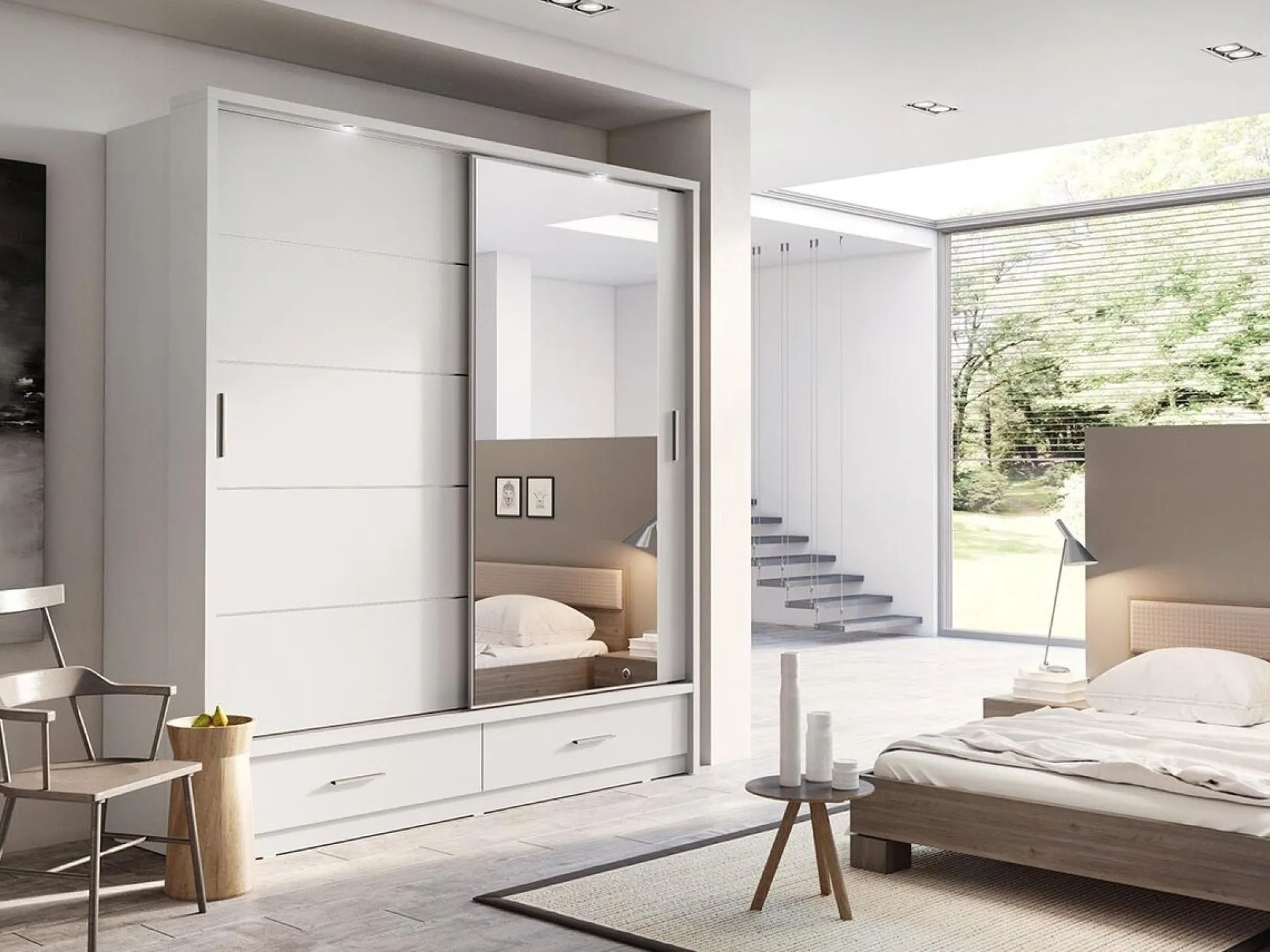 Garderobeskab Fresno 104 (Hvid)