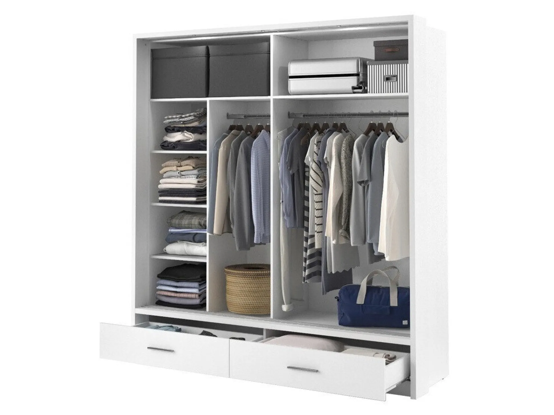 Garderobeskab Fresno 104 (Hvid)