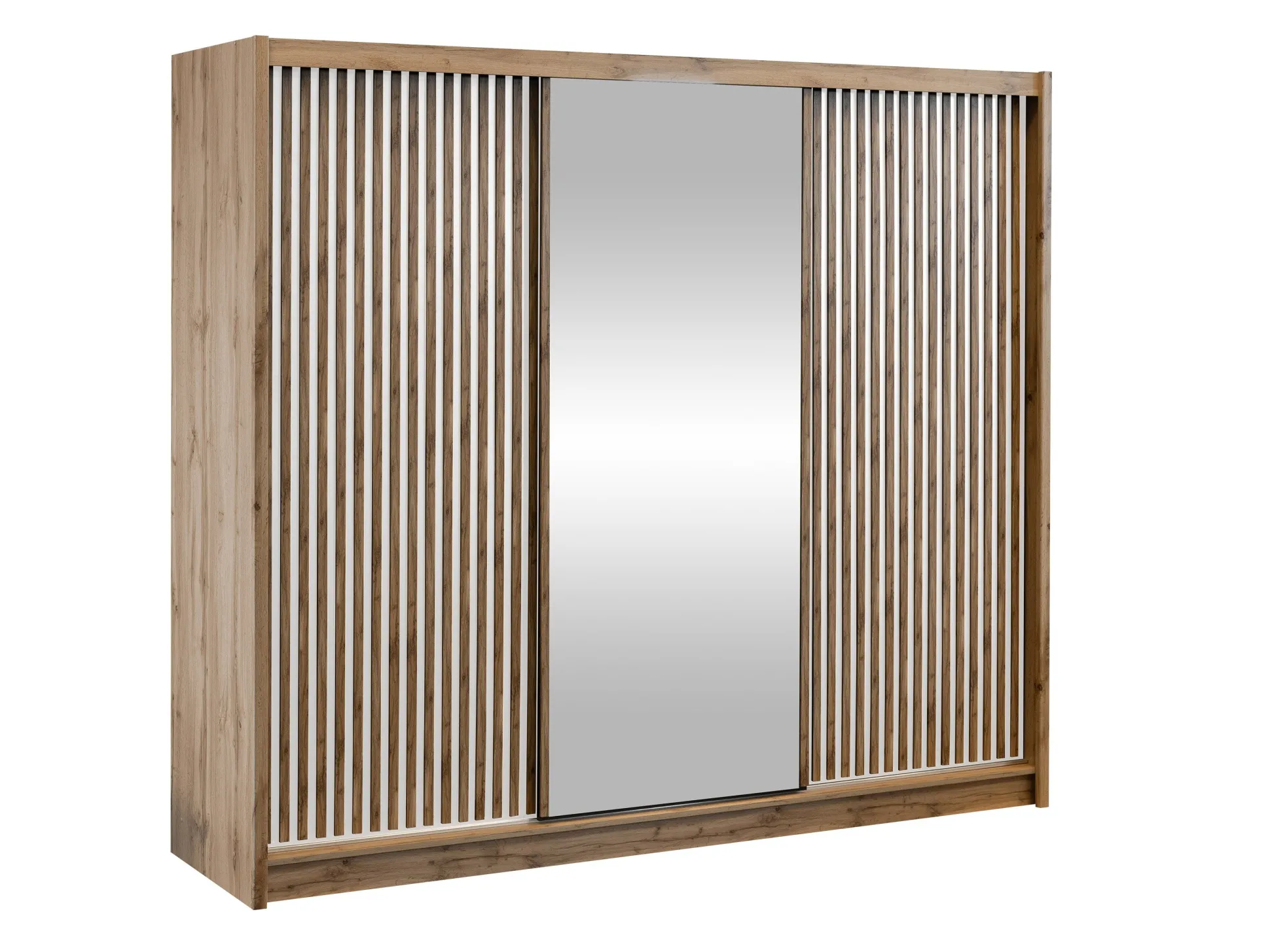 Garderobeskab Gemes I (Wotan eg + Hvid)