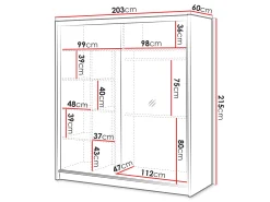 Garderobeskab Gemes (Kashmir + Wotan eg)