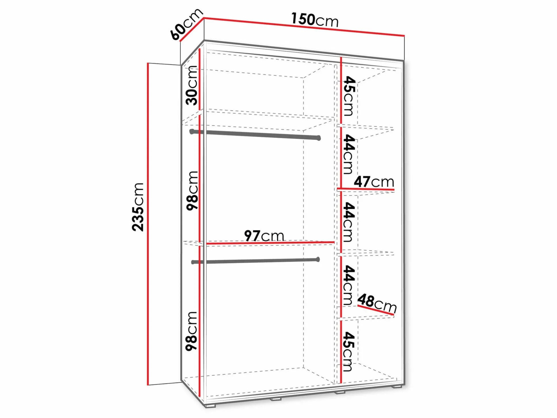 Garderobeskab Hartford 494