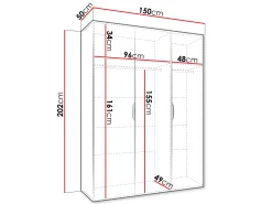 Garderobeskab Hartford 512 (Artisan eg)