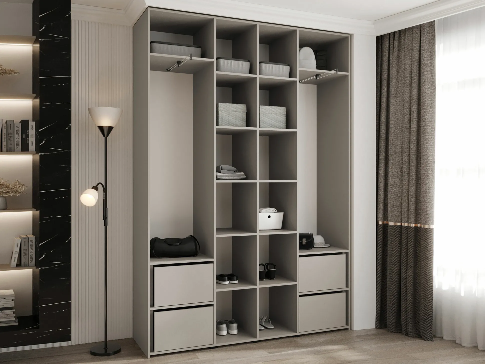 Garderobeskab Hartford 564 (Hvid)