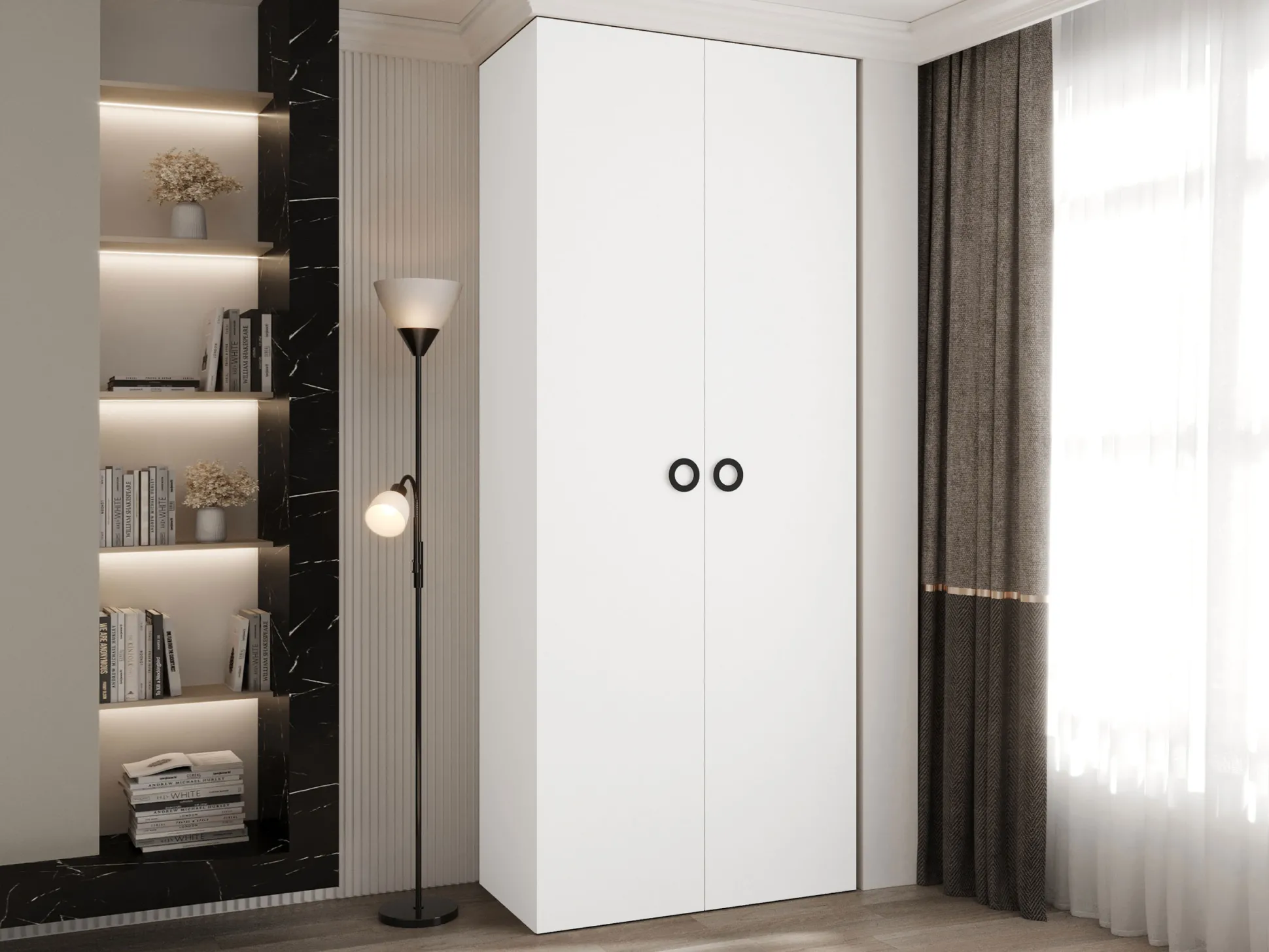 Garderobeskab Hartford 540 (Hvid)