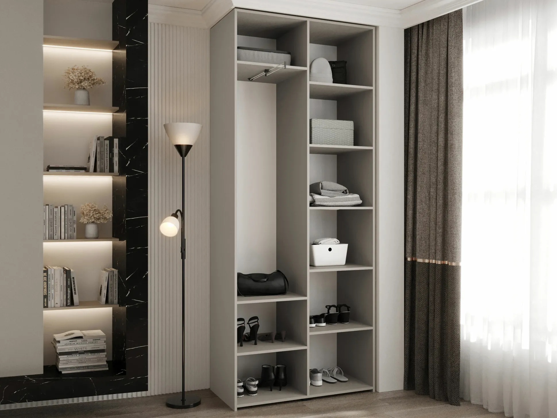 Garderobeskab Hartford 540 (Hvid)