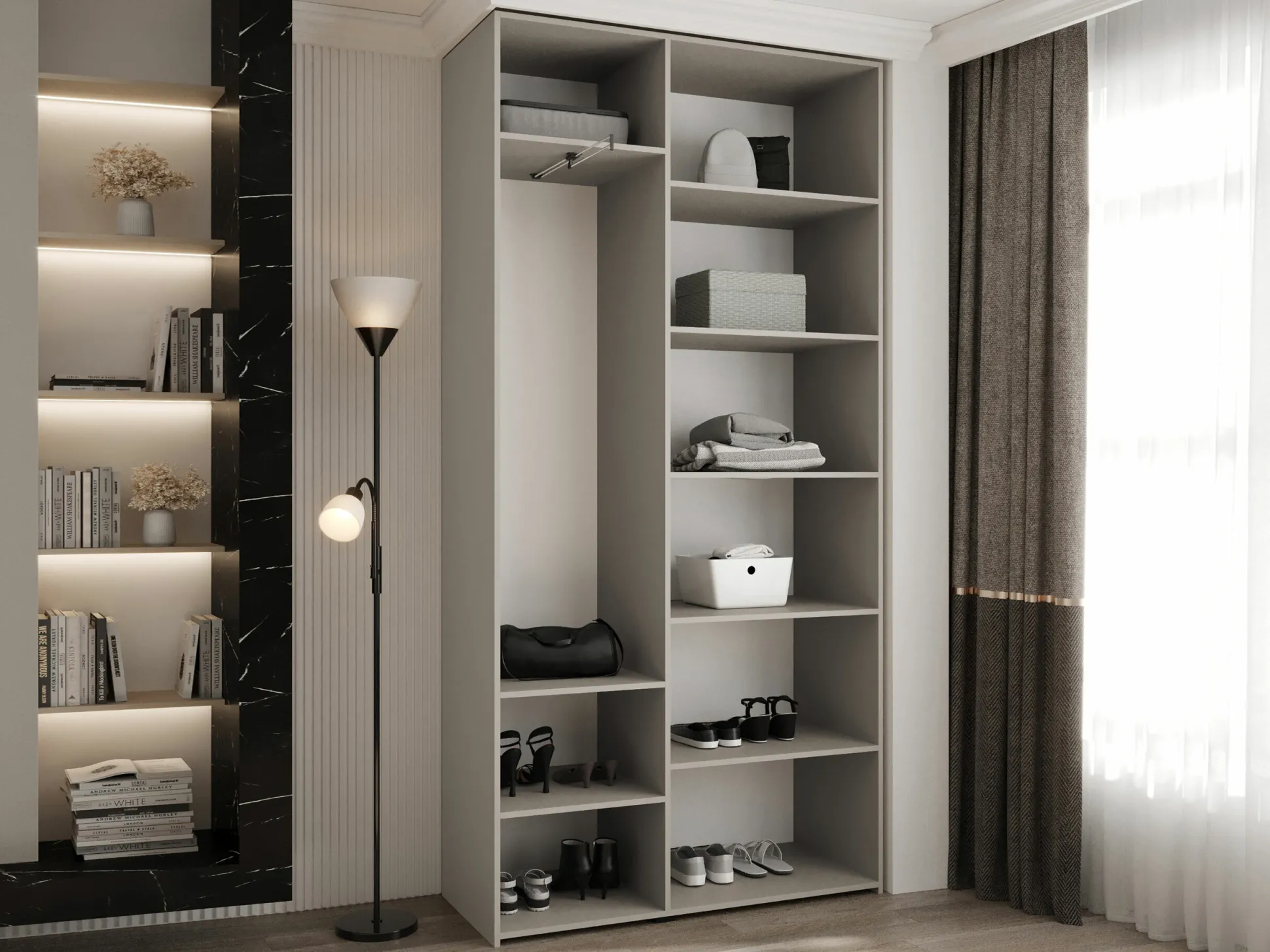 Garderobeskab Hartford 573 (Hvid)