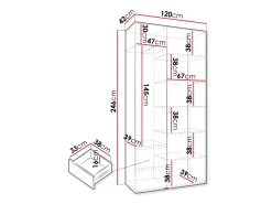 Garderobeskab Hartford 563 (Hvid)