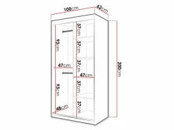 Garderobeskab Hartford 337 (Hvid)