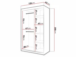 Garderobeskab Hartford 398 (Hvid)