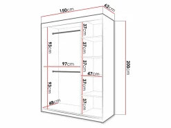 Garderobeskab Hartford 399 (Hvid)