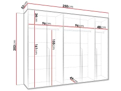 Garderobeskab Hartford 582 (Hvid)