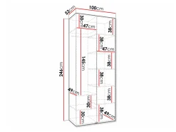 Garderobeskab Hartford 572 (Kashmir)