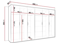Garderobeskab Hartford 518 (Kashmir)