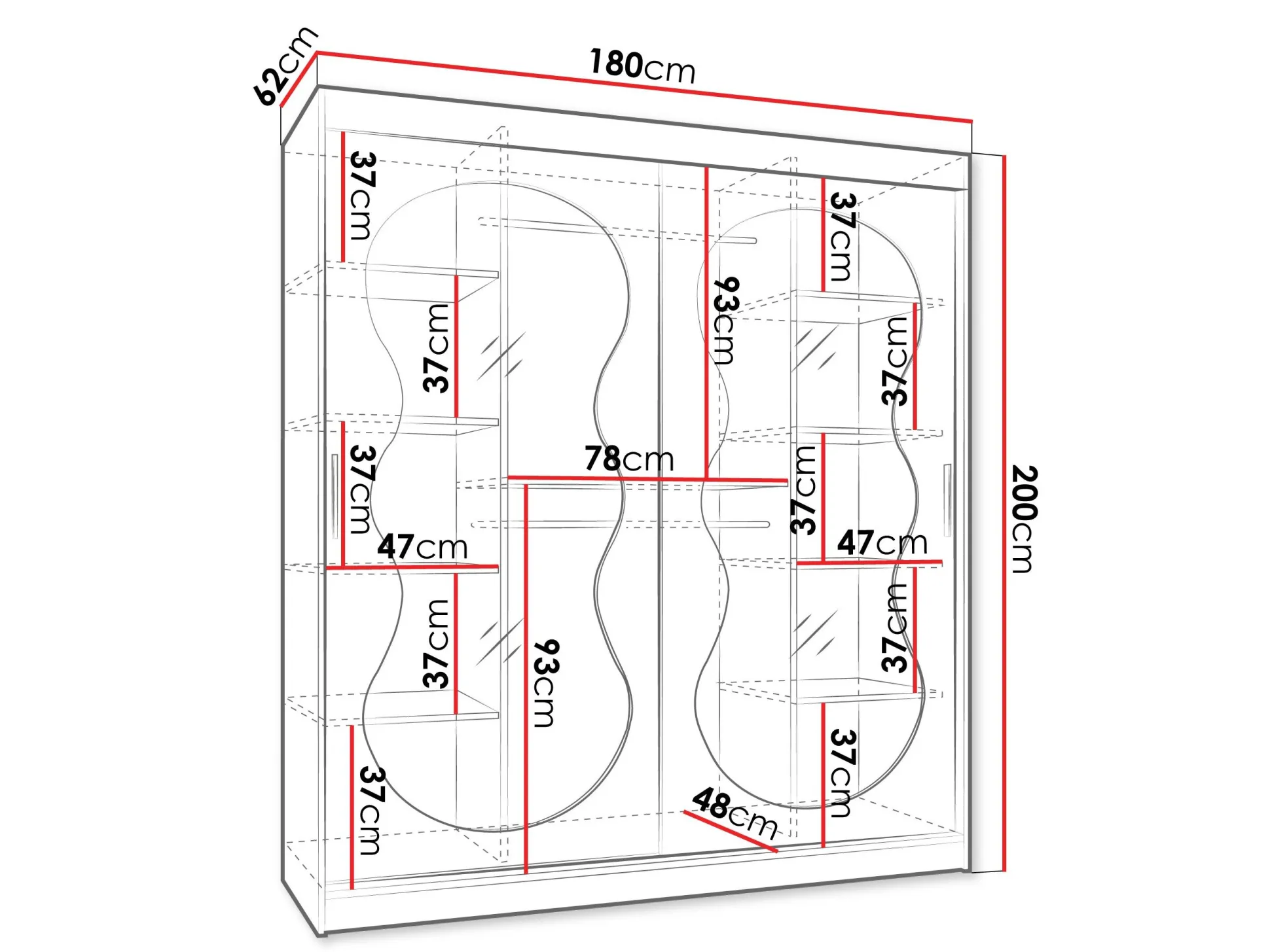 Garderobeskab Hartford 530 (Kashmir)