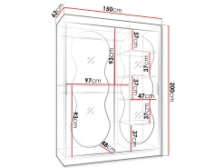 Garderobeskab Hartford 528 (Kashmir)