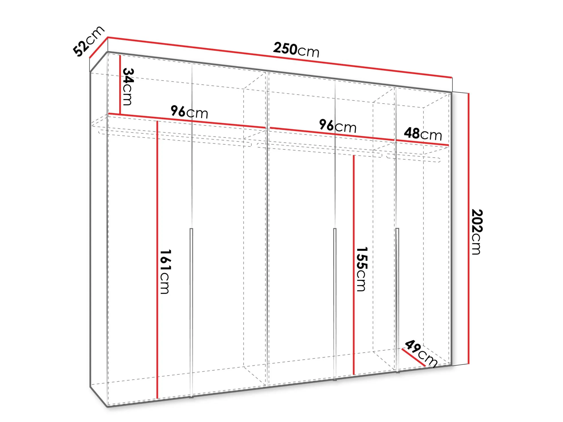 Garderobeskab Hartford 538 (Kashmir)