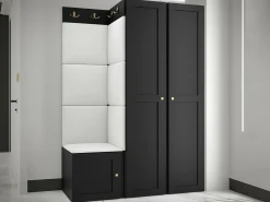 Garderobeskab Hartford 394 (Sort)