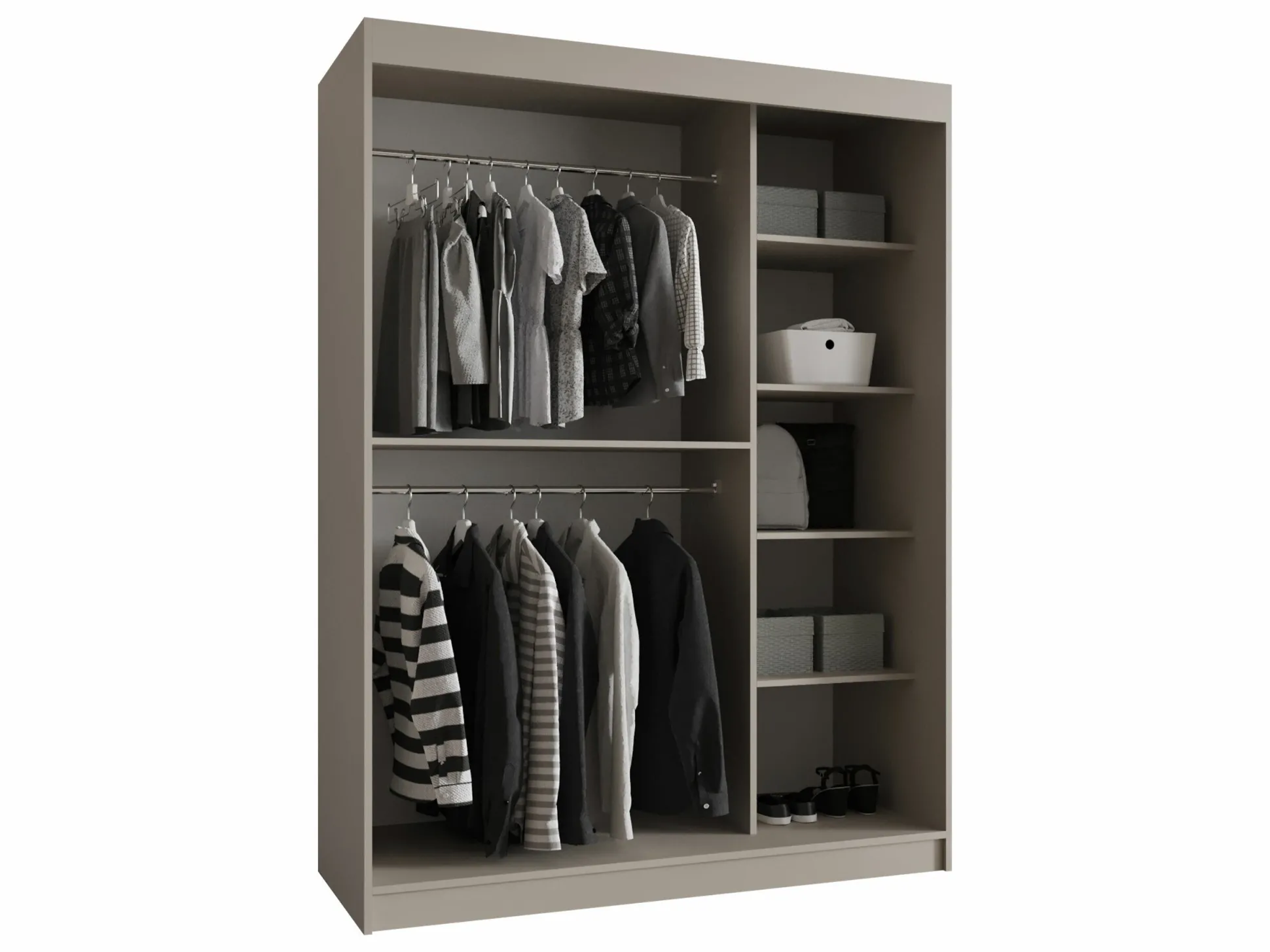 Garderobeskab Hartford 527 (Sort)