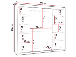 Garderobeskab Hartford 507 (Sort)