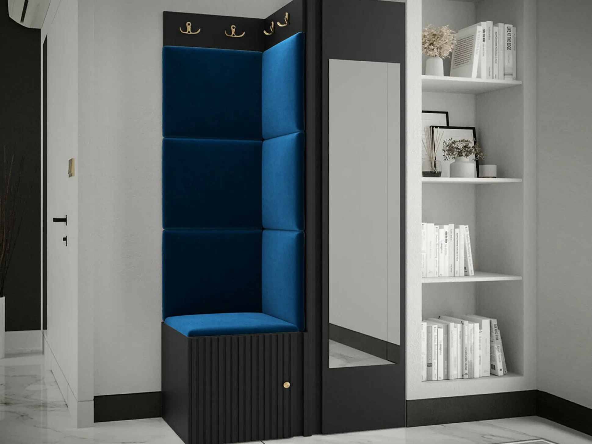 Garderobeskab Hartford 389 (Sort)