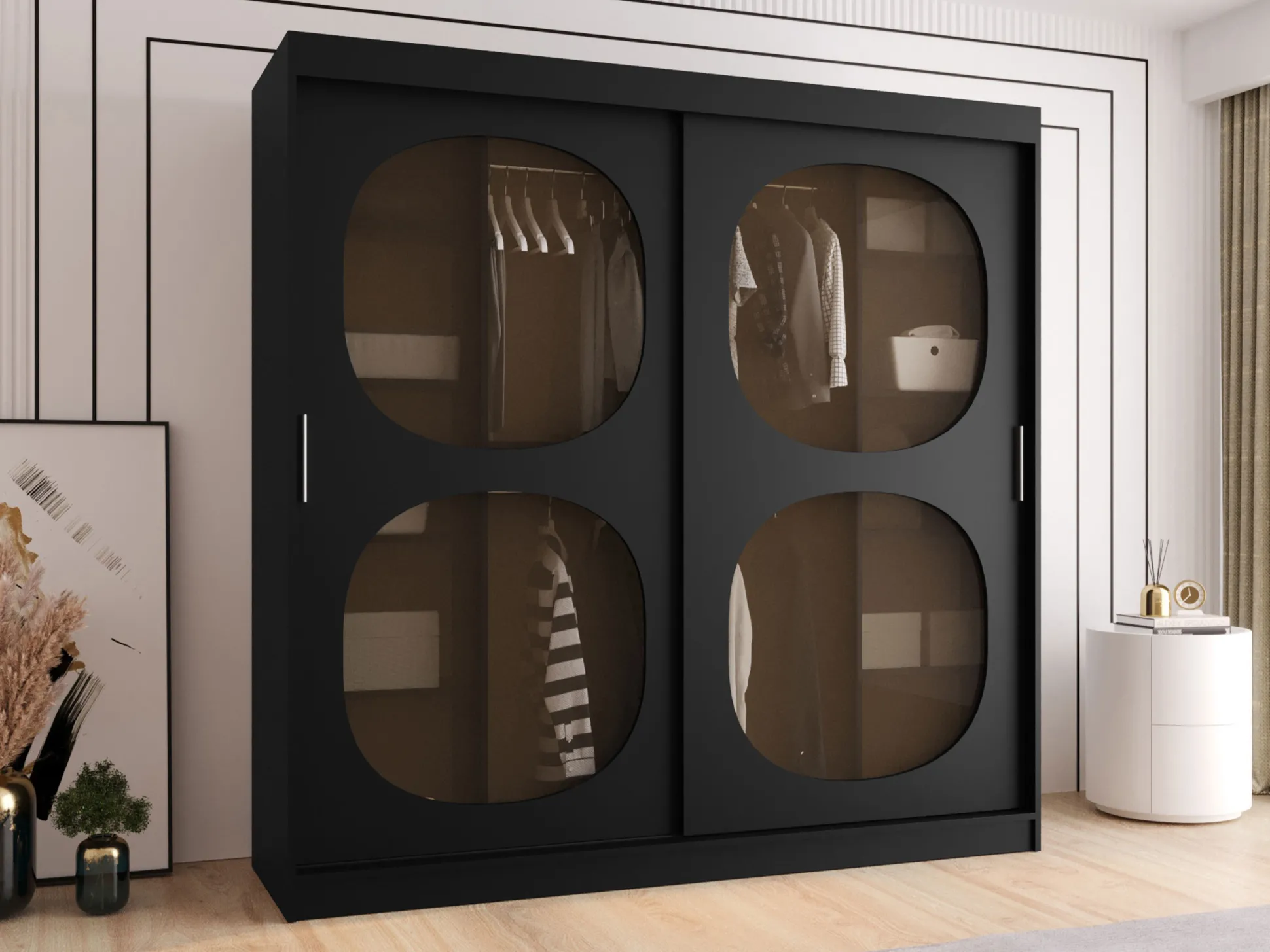 Garderobeskab Hartford 531 (Sort)