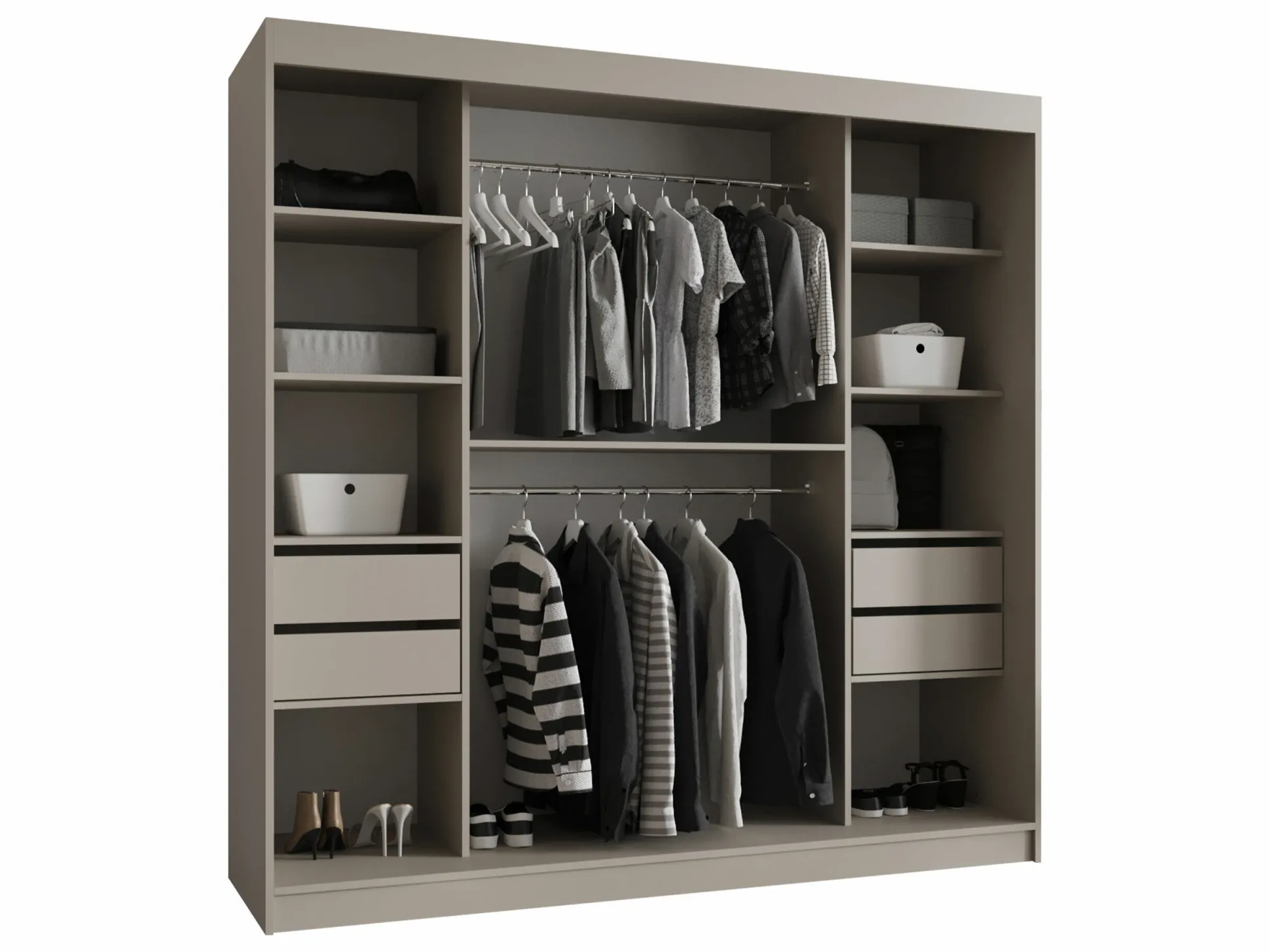 Garderobeskab Hartford 531 (Sort)