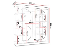 Garderobeskab Hartford 529 (Sort)