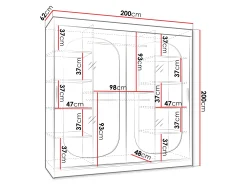 Garderobeskab Hartford 521 (Sort)