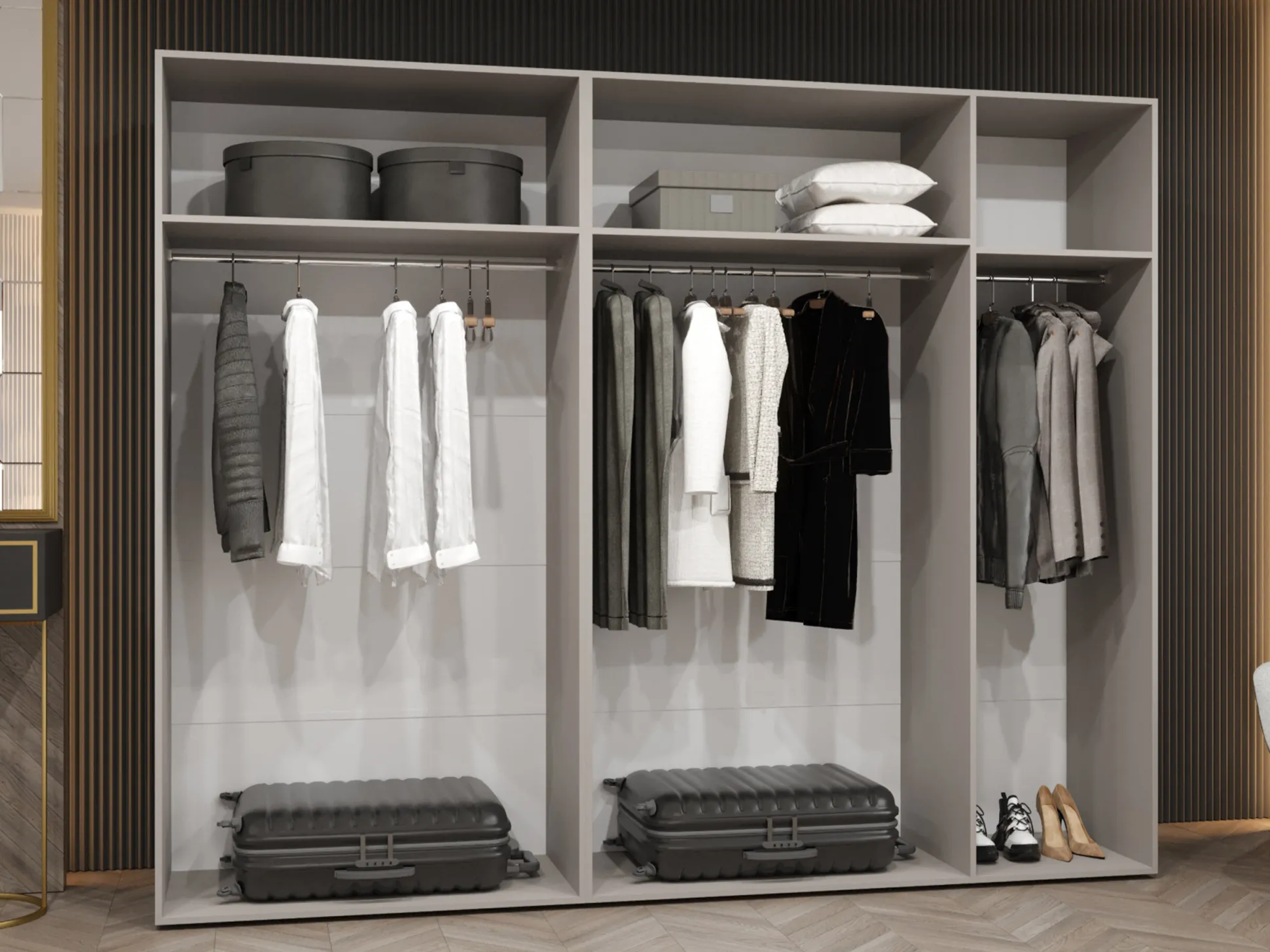 Garderobeskab Hartford 587 (Sort)