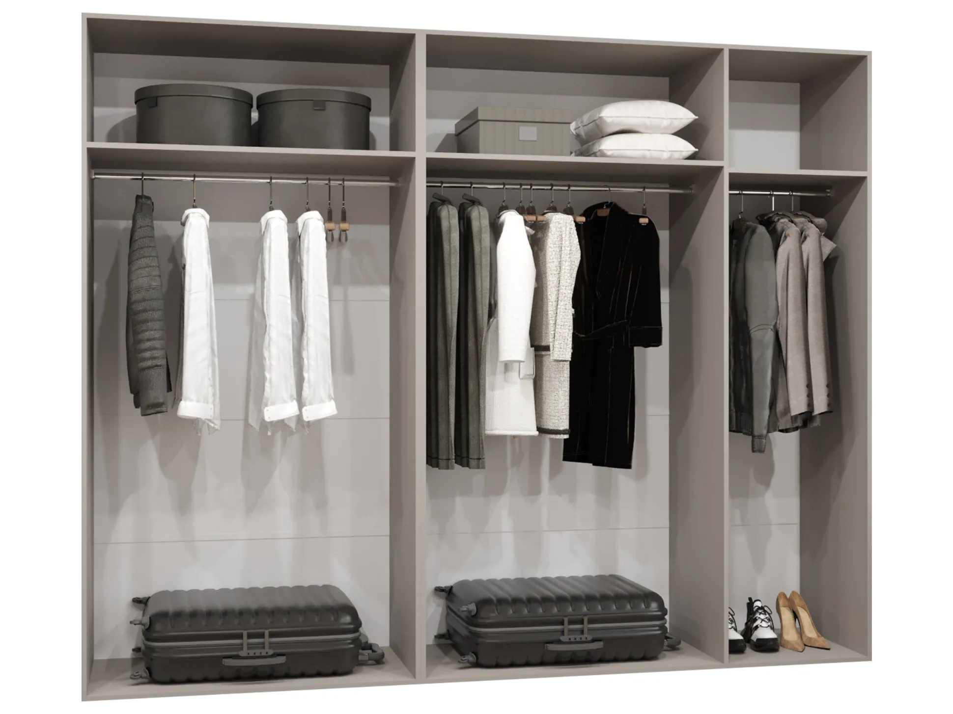 Garderobeskab Hartford 587 (Sort)