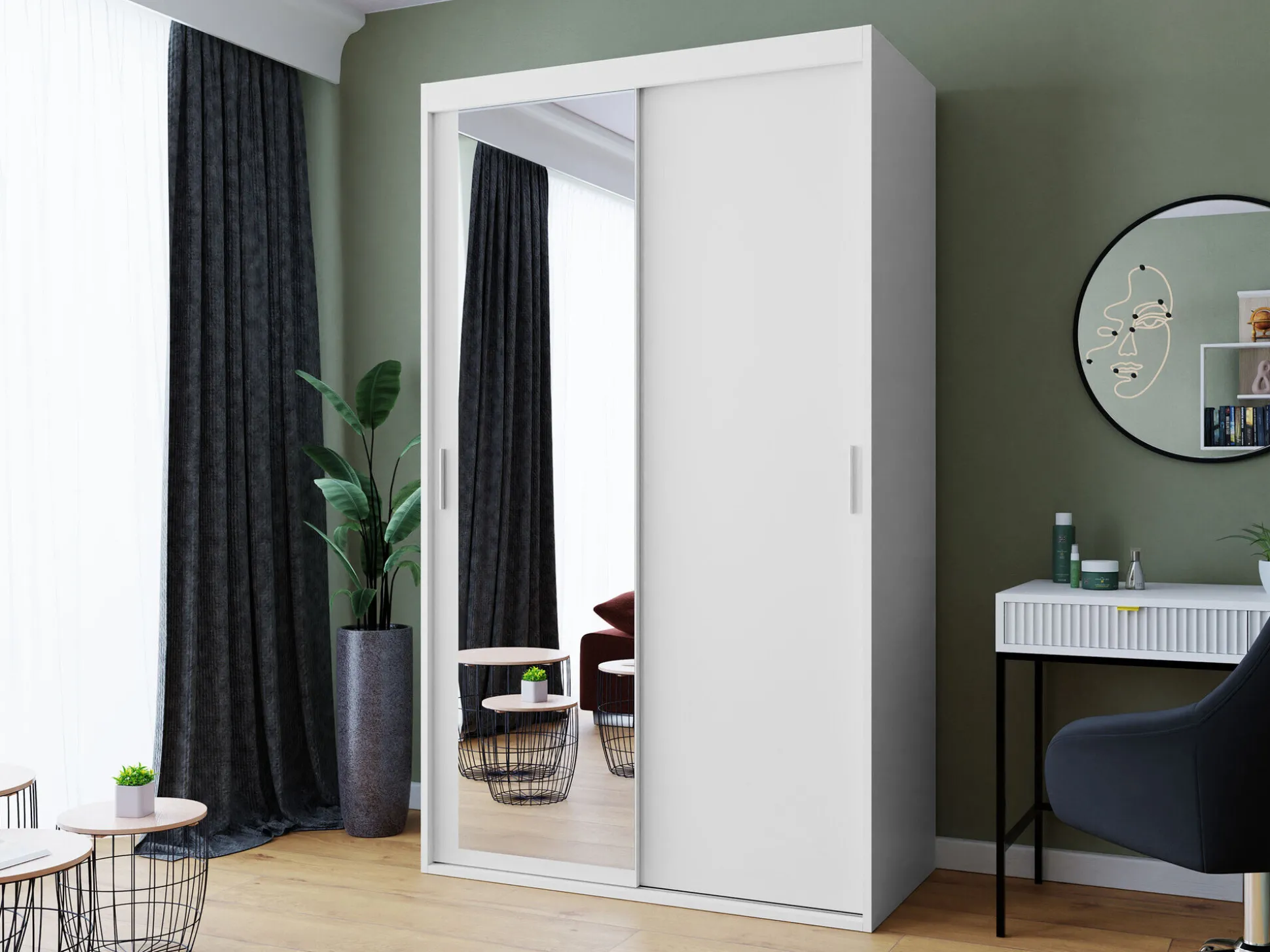 Garderobeskab Hederus (Hvid)