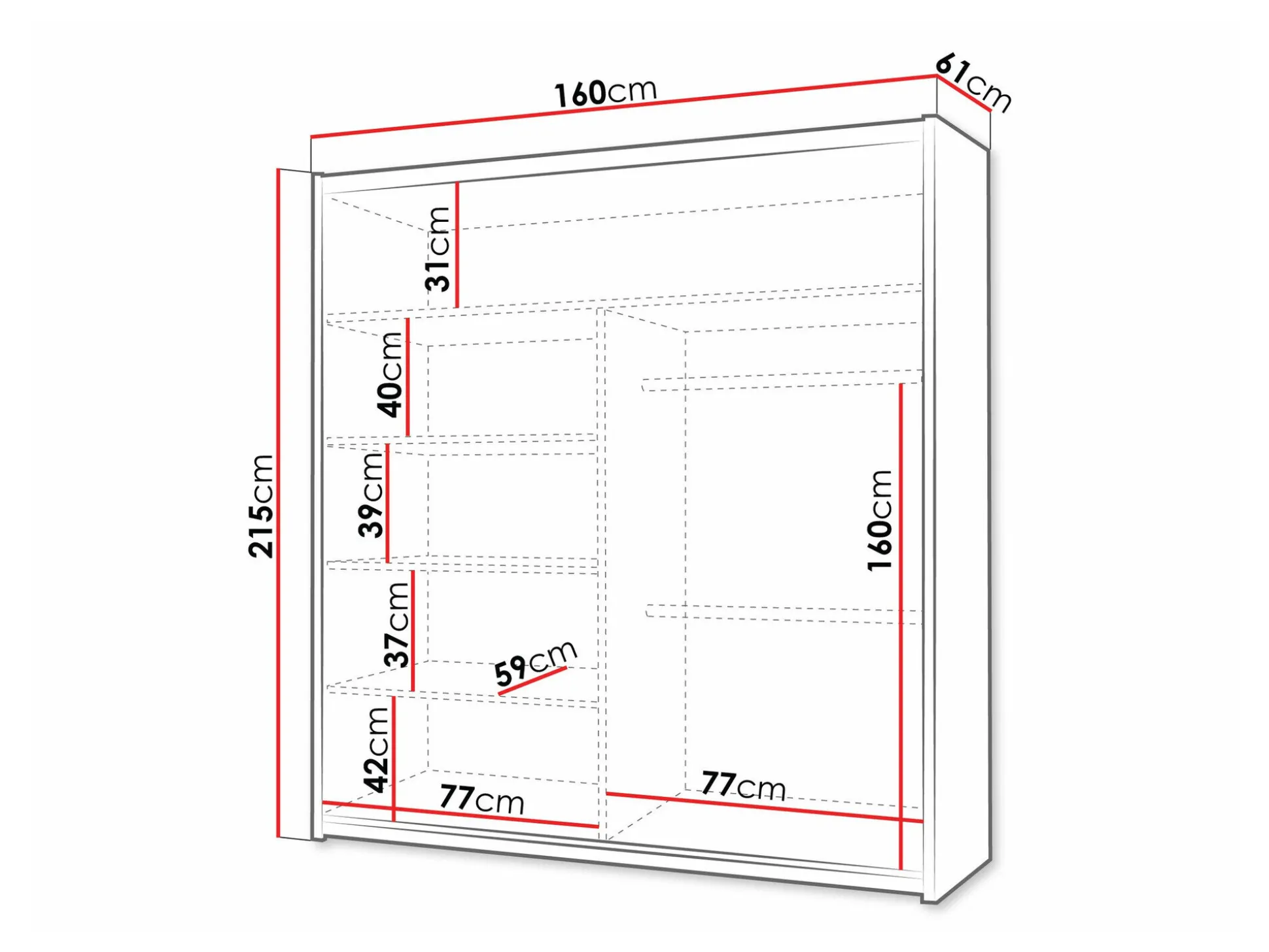 Garderobeskab Honolulu 235