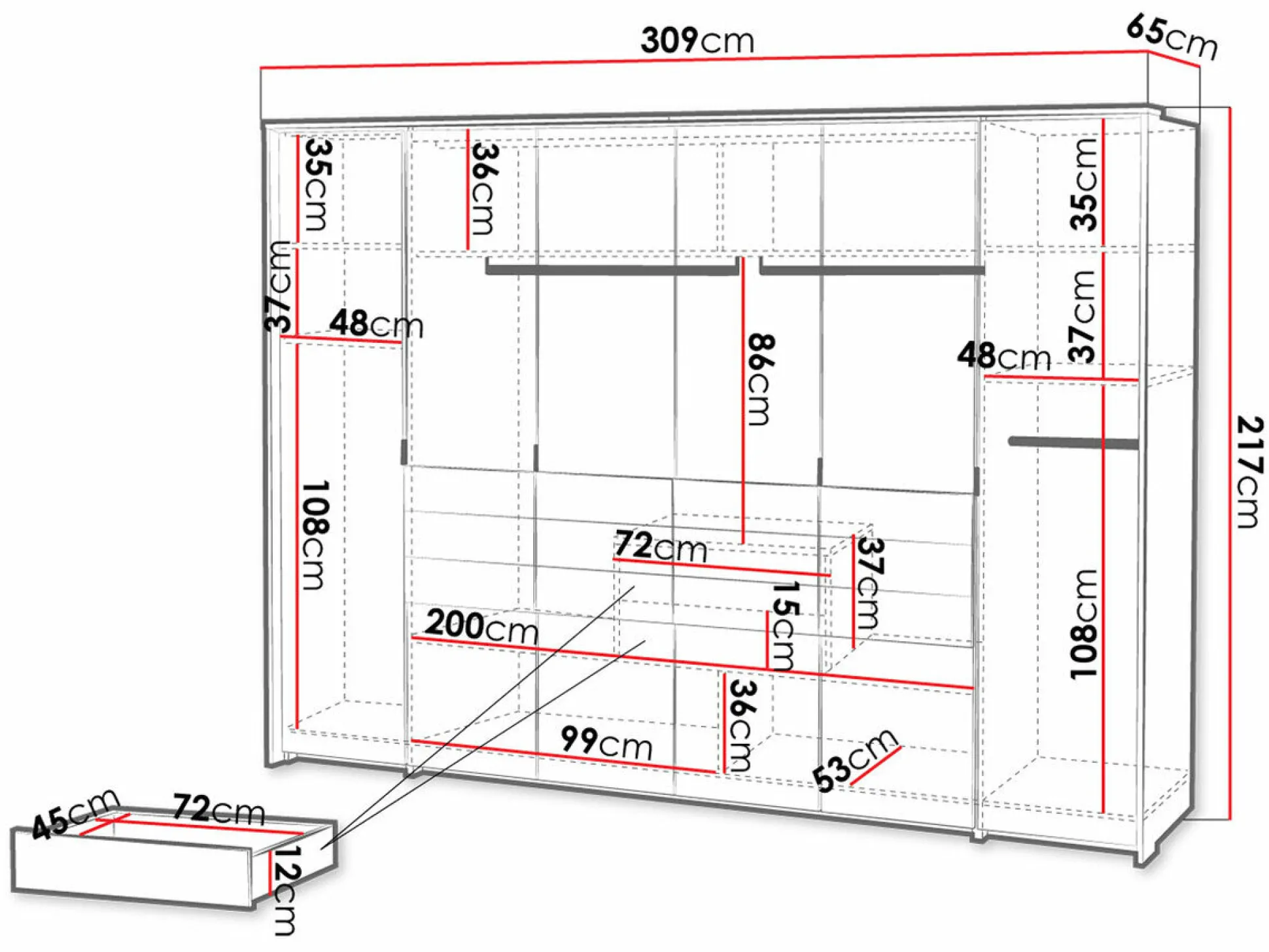 Garderobeskab Honolulu 152