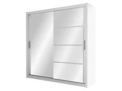 Garderobeskab Honolulu 111 (Hvid + Glansfuld hvid)