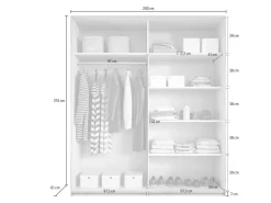 Garderobeskab Levruvu 100