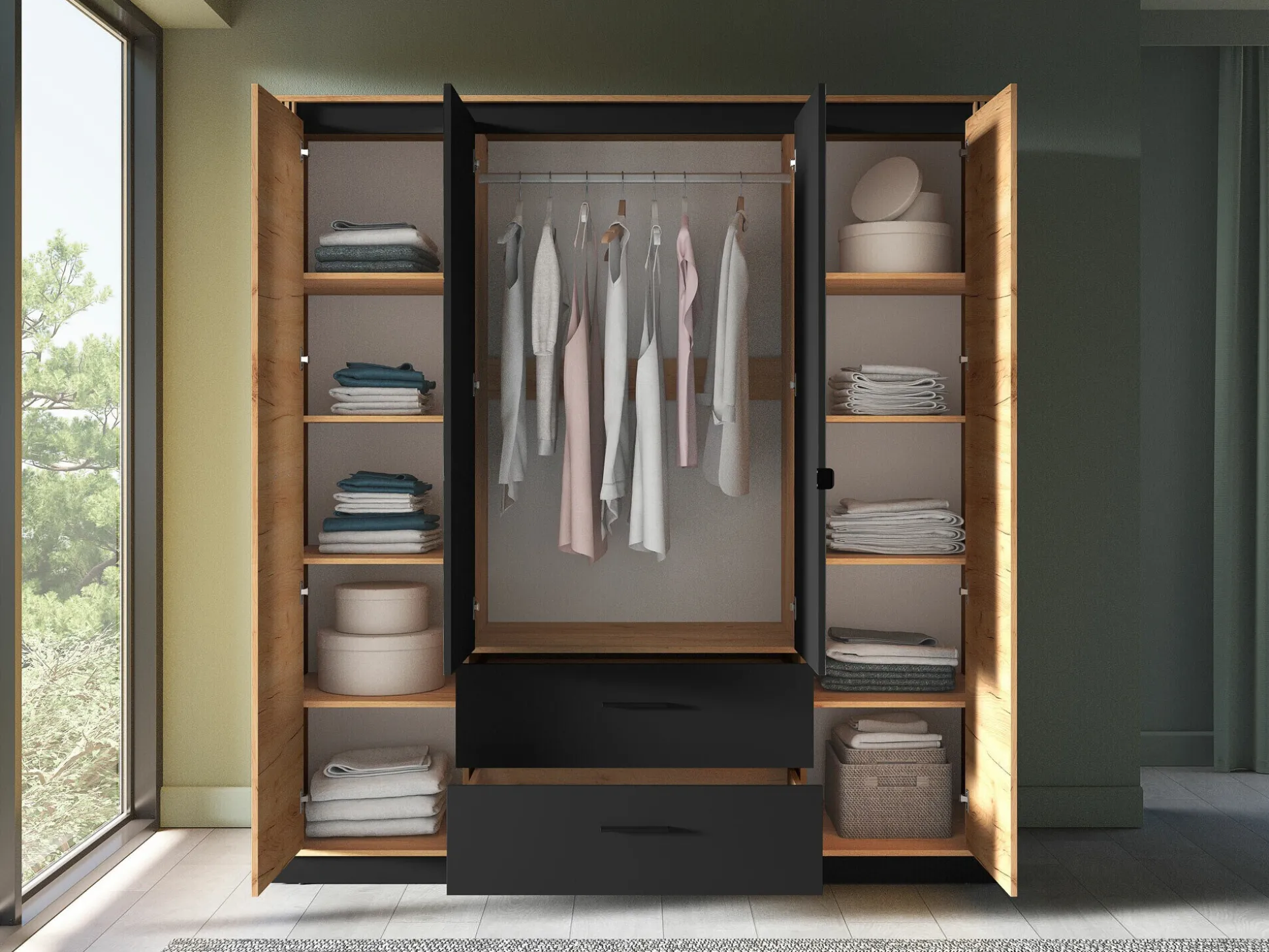 Garderobeskab Livluo 100