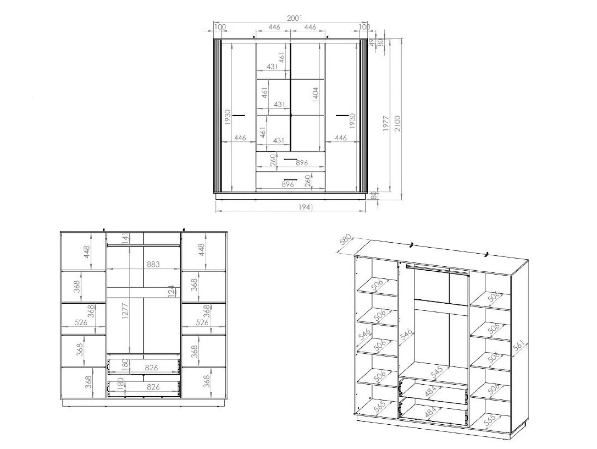Garderobeskab Livluo 100