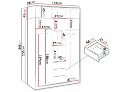 Garderobeskab Lombala 109