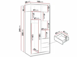 Garderobeskab Lombala 108