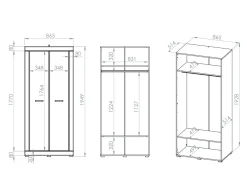 Garderobeskab Madison 195