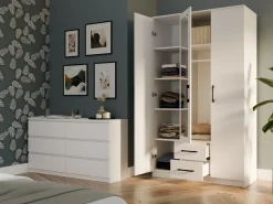 Garderobeskab Mandeville 116 (Hvid)